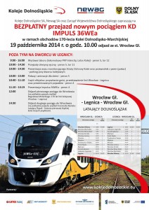 Przejazd promocyjny - 170-lecie Kolei Dolnośląsko-Marchijskiej (otwarcie odcinka Wrocław-Legnica)