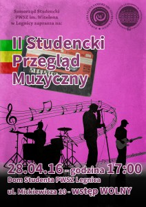 II Studencki Przegląd Muzyczny w PWSZ im. Witelona w Legnicy !