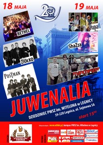 Plakat Juwenalia 2018 - zespoły