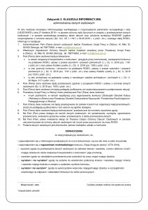 Klauzula informacyjna do regulaminu konkursu multimedialnego OTK 2019-1