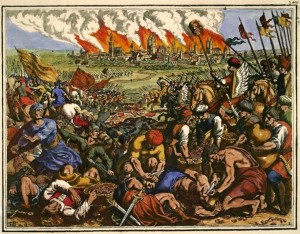 Battle near Liegnitz 1241 / Merian