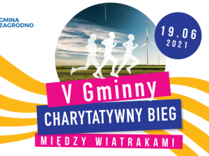 bieg charytatywny Między Wiatrakami_ Gmina Zagrodno_ grafika promocyjna