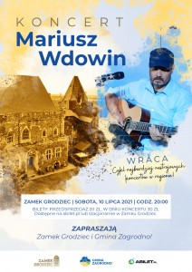 Krakowski bard Mariusz Wdowin zaśpiewa w Zamku Grodziec